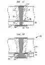 Fig. 20 - Stacked microelectronic assembly with TSVS formed in stages and carrier above chip