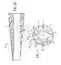 Fig. 08 - Tapered isolating element for a ball bat and system for using same