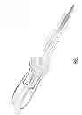 Fig. 02 - Instrumentation and method for positioning and securing a graft