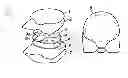 Fig. 01 - Pad with internal chamber and opening mechanism