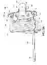 Fig. 33 - Saw assembly with bevel gear drivetrain