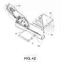 Fig. 40 - Saw assembly with bevel gear drivetrain