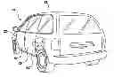 Fig. 01 - Vehicle door and door module with multi-portion door carrier