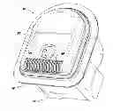 Fig. 01 - Inflatable device with recessed fluid controller and self-sealing valve