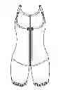 Fig. 01 - High-back gluteal shaping compression garment