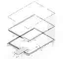 Fig. 01 - ASSEMBLING STRUCTURE FOR FLEXIBLE FLAT CABLE OF TOUCH PANEL