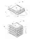 Fig. 01 - Method and apparatus housing a hard-disk drive using a tray with anchoring strips