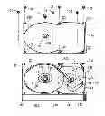 Fig. 01 - Disk drive device with a flourescent lubricant