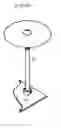 Fig. 02 - Method of securing a musical instrument stand to a flat surface