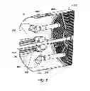 Fig. 07 - Variable volume combustor with aerodynamic support struts