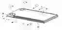 Fig. 01 - Heat exchanger plate with bypass zone