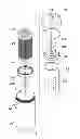 Fig. 01 - FILTERING APPARATUS WITH HOLLOW MEMBRANE MODULE FOR DRAINING OFF DEBRIS