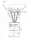 Fig. 12 - Marking apparatus with a plurality of lasers and individually adjustable sets of deflection means