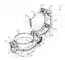 Fig. 01 - Sandwich making appliance and method of making a sandwich with the same