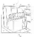 Fig. 01 - Aircraft monument having a sanitary module and a galley module
