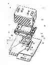Fig. 01 - Low profile zero/low insertion force package top side flex cable connector architecture
