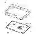 Fig. 01 - Multipiece deck for hard disk drive