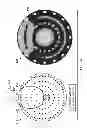 Fig. 04 - Electronically steerable antenna using reconfigurable power divider based on cylindrical electromagnetic band gap (CEBG) structure