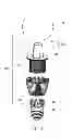 Fig. 02 - Heat sink module and omnidirectional LED lamp holder assembly using same