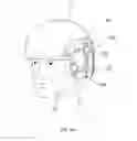Fig. 10 - Hinged attachment of headgear to a helmet