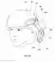 Fig. 13 - Hinged attachment of headgear to a helmet