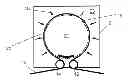 Fig. 01 - Heating system for warming a gaseous treatment medium for a dryer