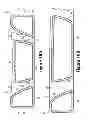 Fig. 10 - Article of footwear having a sole structure with perimeter and central chambers