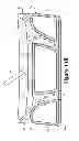 Fig. 12 - Article of footwear having a sole structure with perimeter and central chambers