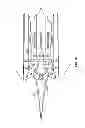 Fig. 09 - Propulsion system using large scale vortex generators for flow redistribution and supersonic aircraft equipped with the propulsion system