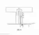 Fig. 06 - Dual capacitively coupled coaxial cable to air microstrip transition