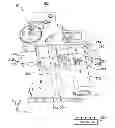 Fig. 01 - Printing apparatus with ribbon winding unit having first and second moveable gears