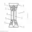 Fig. 02 - Seal support of titanium aluminide for a turbomachine