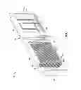Fig. 02 - PLEATED FILTER WITH AUTOMATIC LOWER END HOLD DOWN