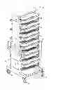 Fig. 01 - Device for supporting a plurality of flexible containers for liquid