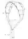 Fig. 04 - Wind power device with dynamic sail, streamlined cable or enhanced ground mechanism