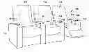 Fig. 01 - Lighted cup holder for seating arrangements