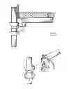 Fig. 16 - Pivoting Horizontal and Vertical Scaffold Members and a Method of Erecting an Offset Scaffold Platform