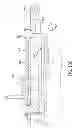 Fig. 29 - Supporting device for mounting a furrow device on a seed tube