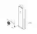 Fig. 01 - Integrated accumulator and receiver having a vibration damping guide tube