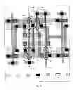 Fig. 15 - Semiconductor chip including region having cross-coupled transistor configuration with offset electrical connection areas on gate electrode forming conductive structures and at least two different inner extension distances of gate electrode forming conductive structures