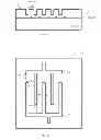 Fig. 11 - Interdigitated capacitors with a zero quadratic voltage coefficient of capacitance or zero linear temperature coefficient of capacitance