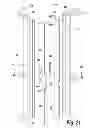 Fig. 24 - Door lock assembly for a dwelling