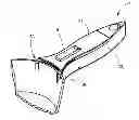 Fig. 01 - Removable gripping device for a cooking vessel equipped with non-return means for two arms