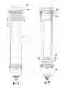 Fig. 43 - Methods of modifying erect concealed antenna towers and associated modified towers and devices therefor