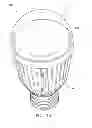 Fig. 07 - LED lamp with remote phosphor on a cap structure