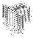 Fig. 01 - Slidable fiber optic connection module with cable slack management