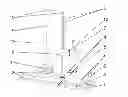 Fig. 01 - SKI SIMULATOR OR SNOWBOARD SIMULATOR, SET FOR GAMES OR FOR TRAINING COMPRISING THE SIMULATOR AND A METHOD OF TRAINING WITH ITS USAGE
