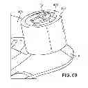Fig. 40 - Burr hole plug having sidable clamping mechanism