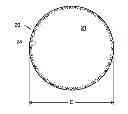 Fig. 01 - Soft filled prosthesis shell with discrete fixation surfaces