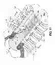 Fig. 12 - Method of knitting a knitted component with an integral knit tongue